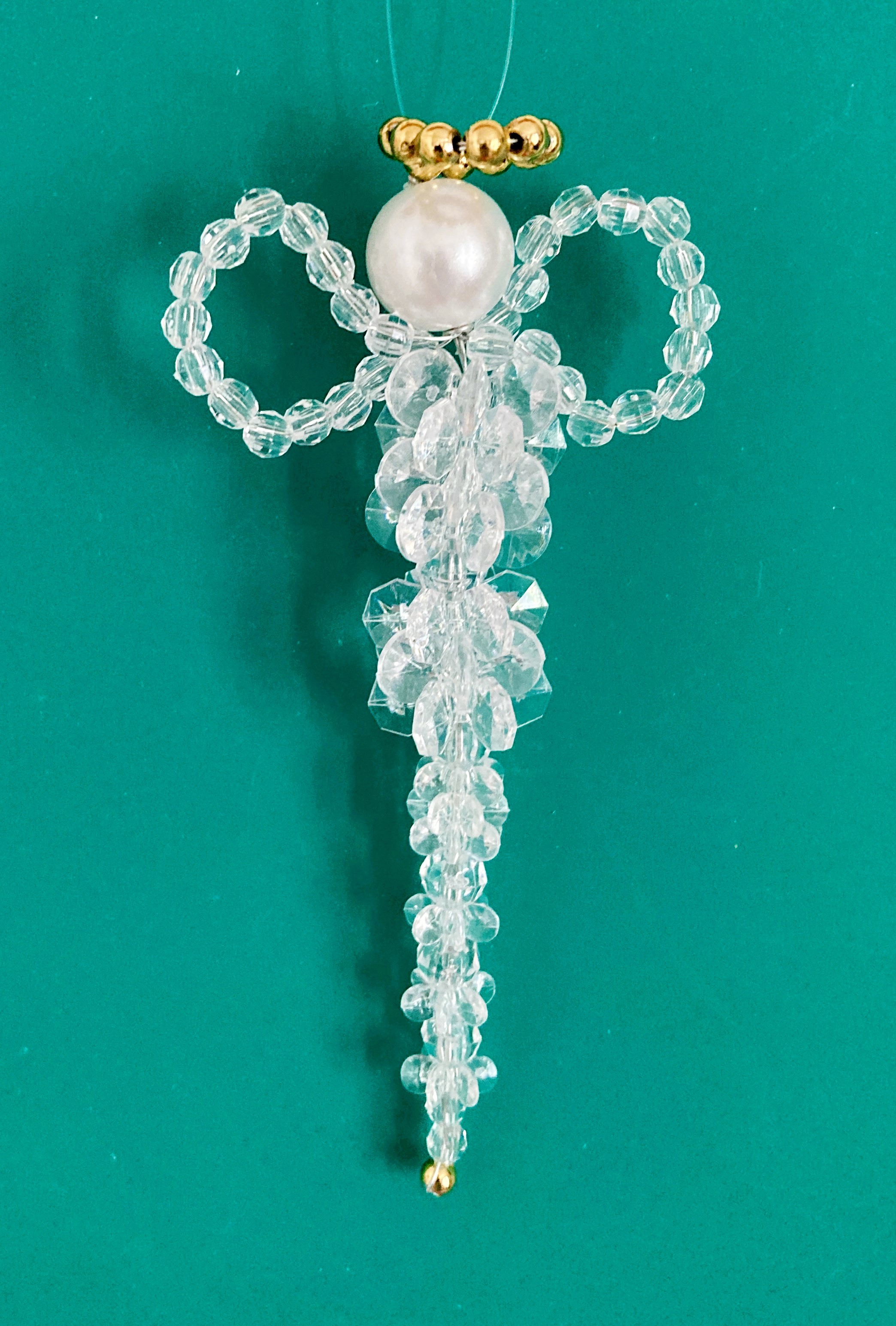 Beaded Angel Ornament or Sun Catcher 
