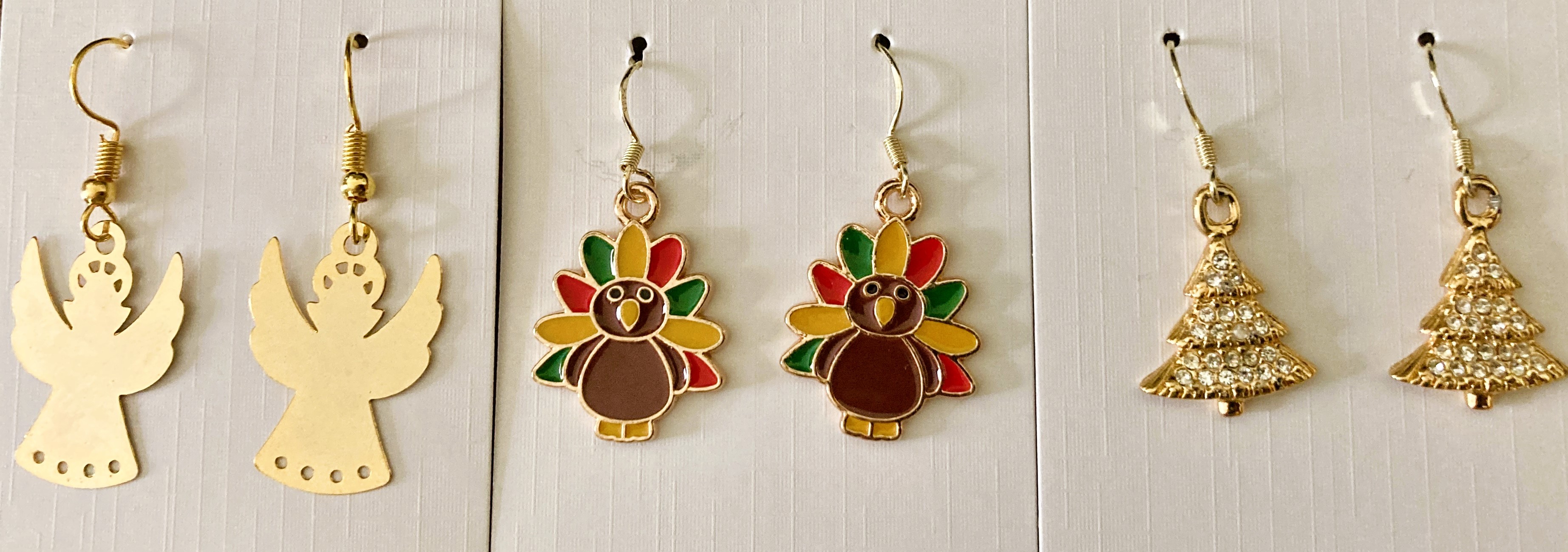 Three Pairs of Holiday Earrings