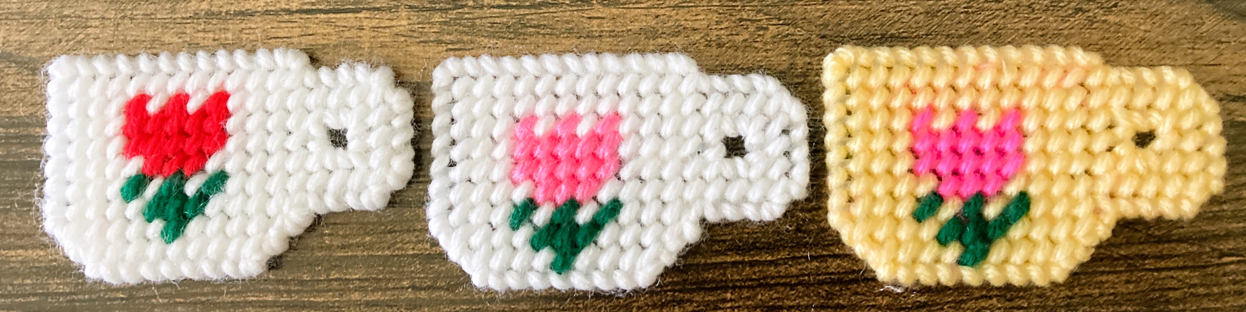 Plastic Canvas Little Teacup Magnet