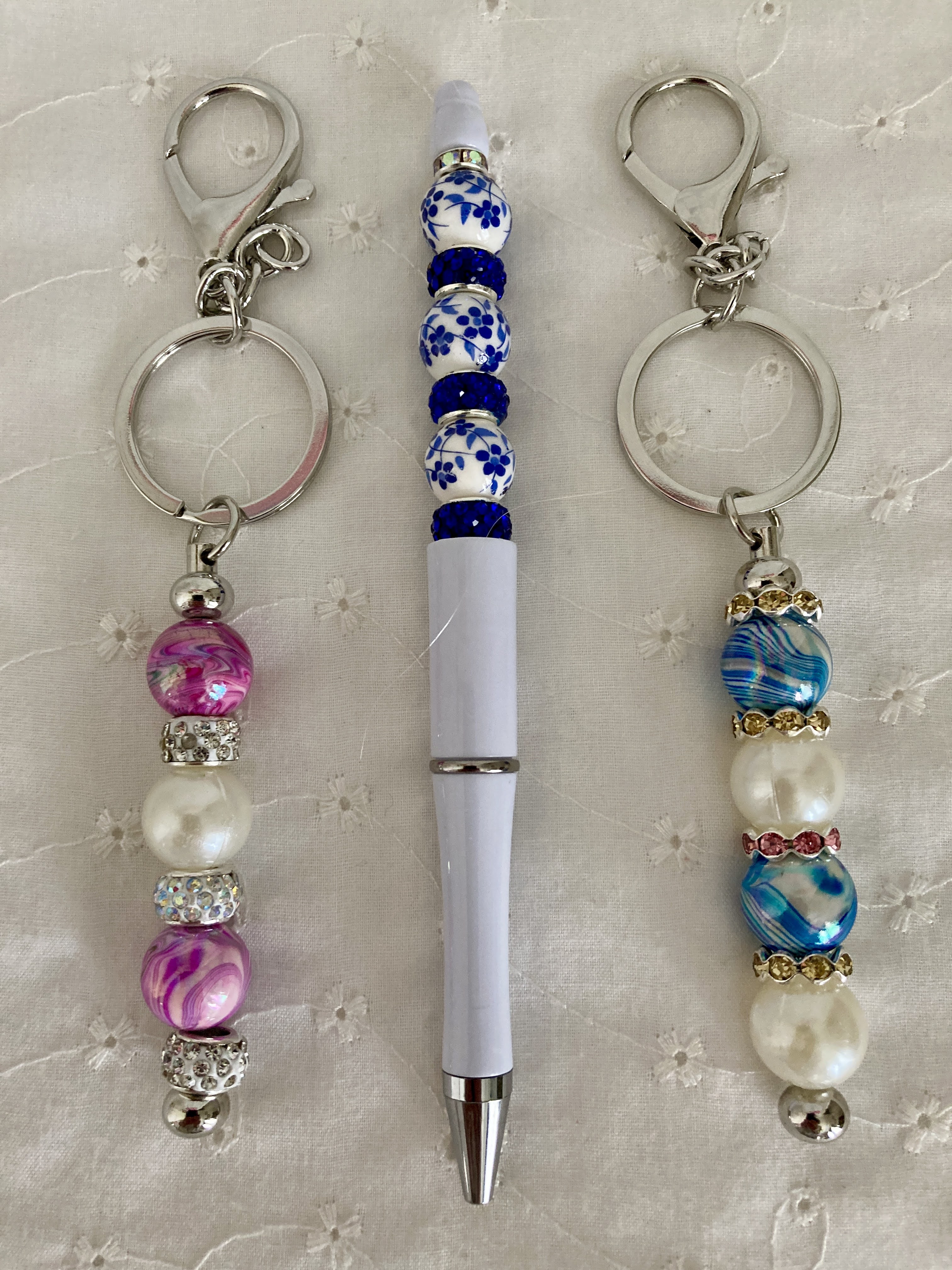 Beaded Pen and Keyrings